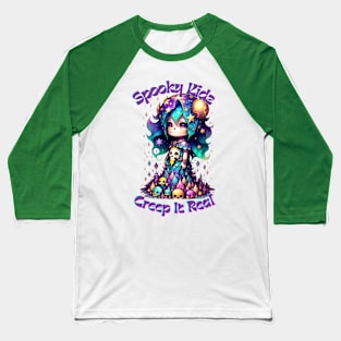 Spooky Kidz Creep It Real Baseball T-Shirt